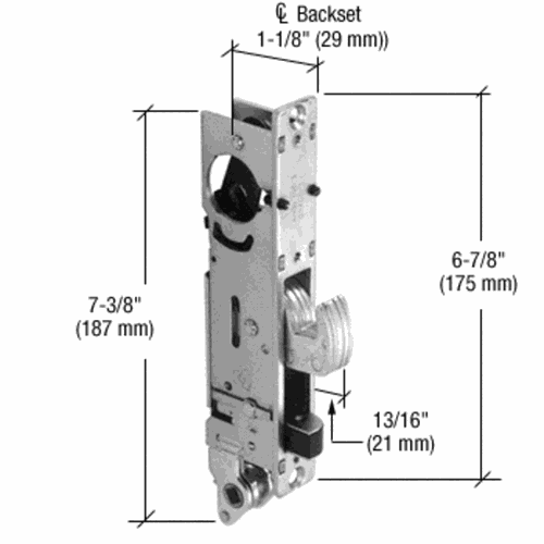 CRL DH18900R Adams Rite Right-Hand Hook Throw Deadbolt/Latch
