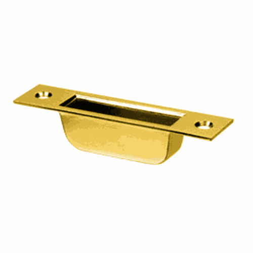 CRL EUR208BR Brass Easy Clean European Bottom Keeper with Mounting Plate