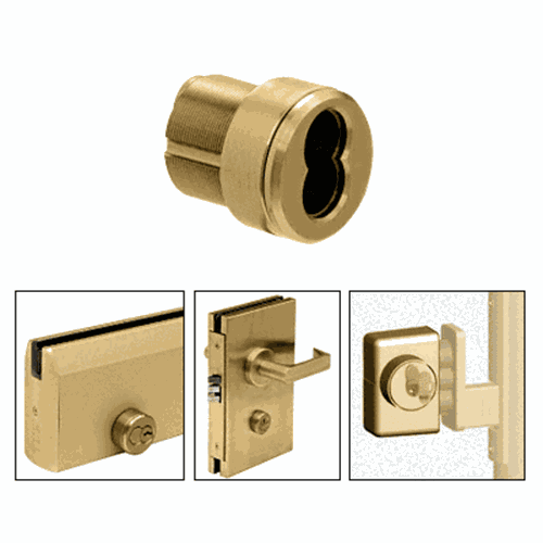 CRL 1CHPB Polished Brass Mortise Housing for 7-Pin SFIC Cores