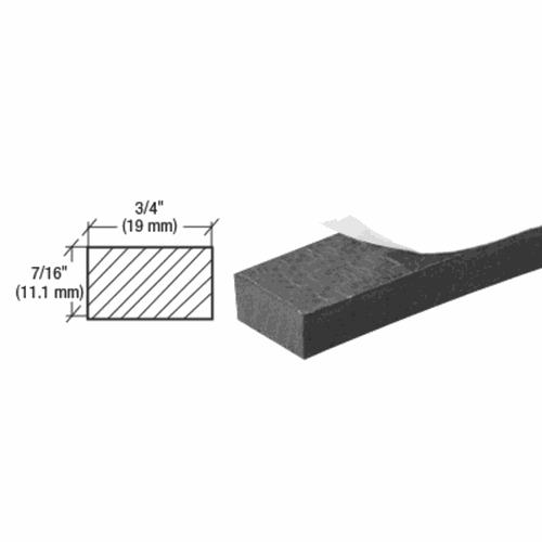 CRL AV4860 Neoprene Sponge Weatherstrip 7/16