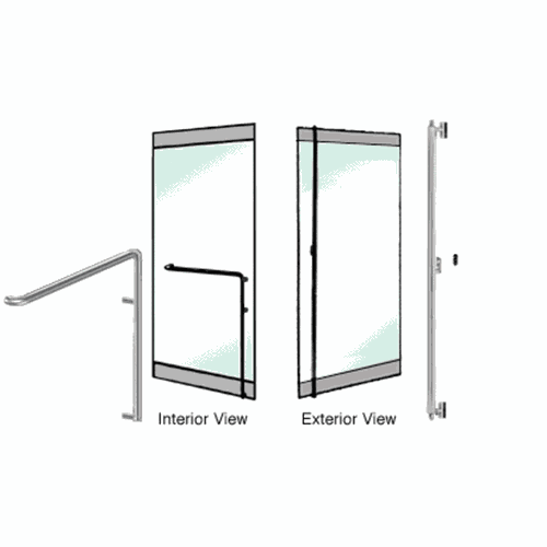 CRL DH110F3RBS Blumcraft Brushed Stainless Right Hand Reverse Rail Mount 