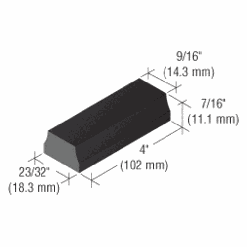 CRL SB514 U.S. Aluminum Setting Blocks for 1/2