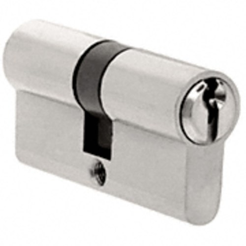 CRL EC5BSKA Brushed Stainless Keyed Cylinder - Extended Length, Keyed Alike