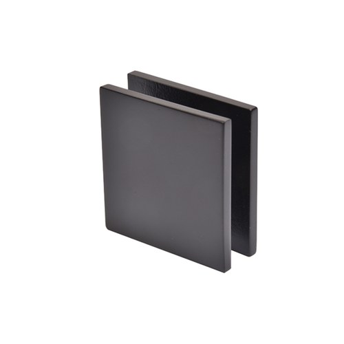 CRL SCU40RB Oil Rubbed Bronze Square Hole-in-Glass Fixed Panel U-Clamp