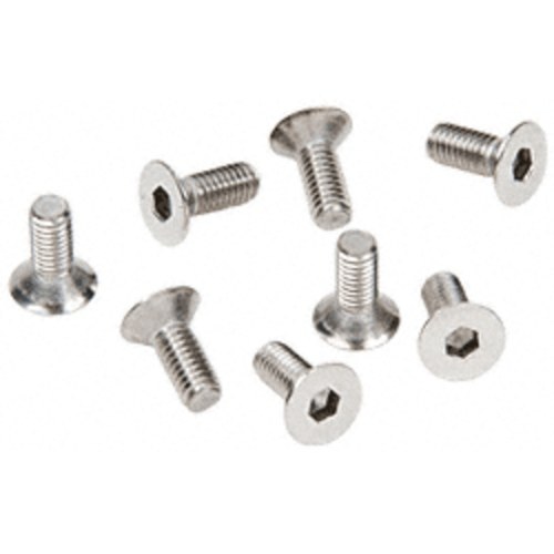 CRL A512CH Polished Chrome 5mm x 12mm Flat Allen Head Cover Plate Screws
