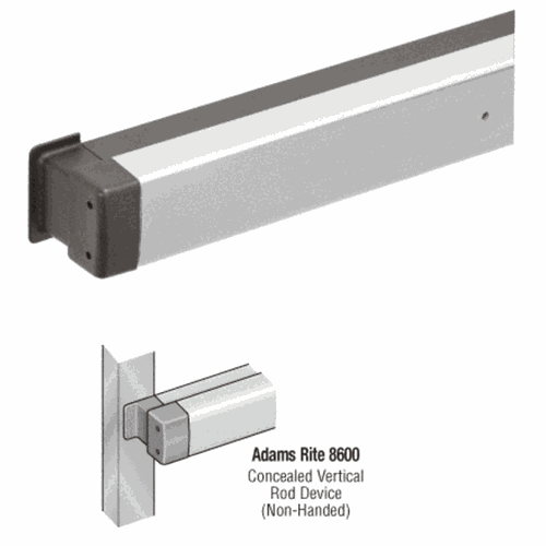 CRL DH8601136 U.S. Aluminum Clear Anodized Panic Rod for Adams Rite 8600, 36