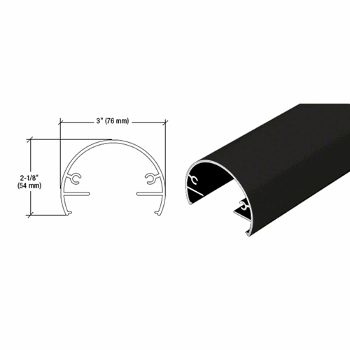 CRL 3XTR241BL Matte Black 300X Series 241