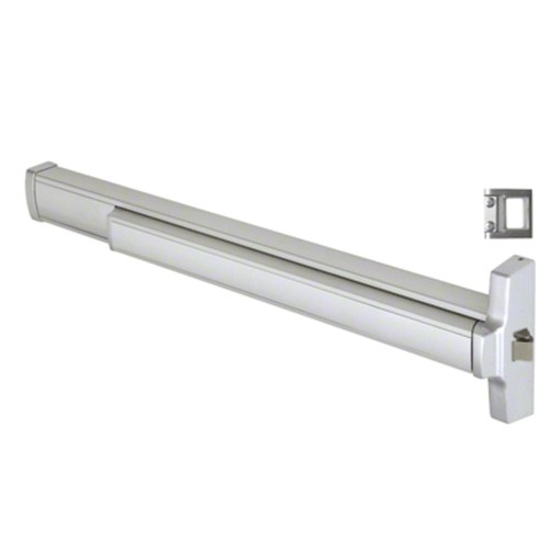 CRL 312095RS3628 Jackson 2095 Grade 1 Rim Latch Panic Exit Device, Right Hand, Satin Aluminum