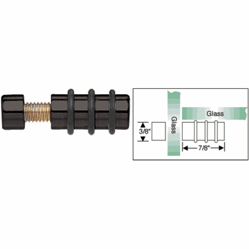 CRL 3110BL Black Glass Shelf Support