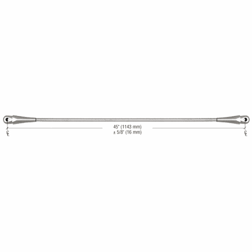 CRL GAS145BS 316 Brushed Stainless 45