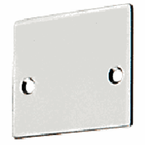 CRL NHECPS Polished Stainless End Cap with Screws for NH2 Wide U-Channel