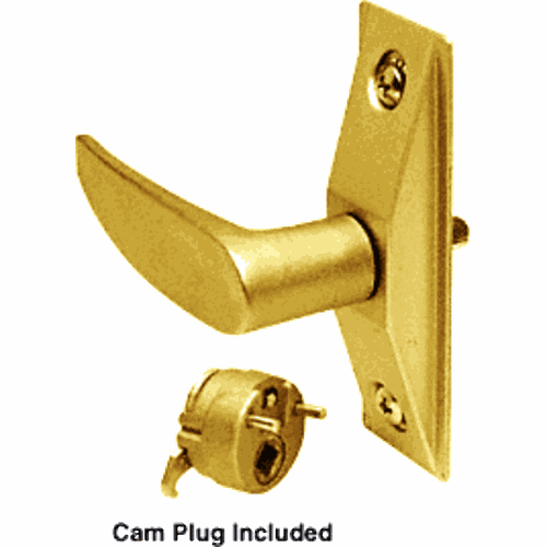 CRL DL2150LHBR Brass Left-Hand Lever Handle