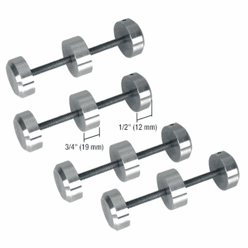 CRL CDS4S Brushed Stainless Sound Spacer Studs for Bullet-Resistant Barriers