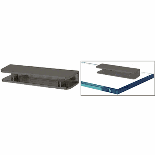 CRL FA110RB Oil Rubbed Bronze Rectangular Shower Shelf Clamp
