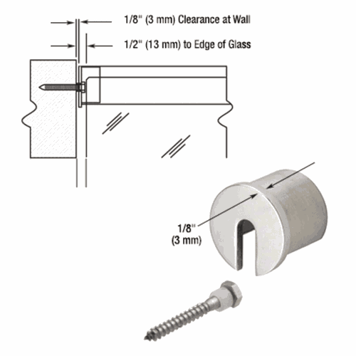 CRL GRRF15SECPS 316 Polished Stainless Steel End Cap for 1-1/2