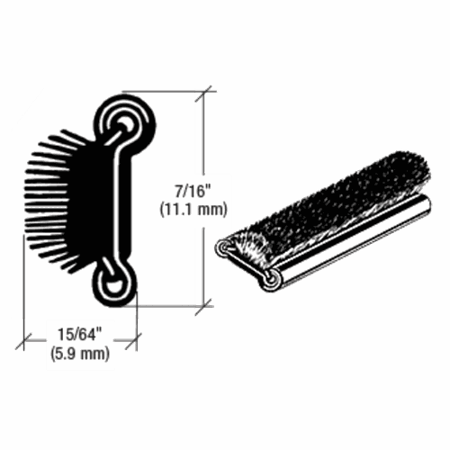 CRL YM396 Flexible Stainless Steel Beaded Weatherstrip for 1953-60 GM Cars - 96