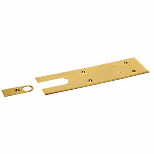 CRL J7020CPPB Polished Brass Cover Plates for Jackson 900 Series Floor Closers