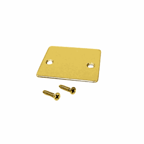 CRL UCECPB Polished Brass End Cap with Screws