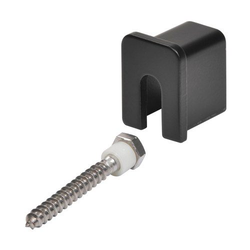 CRL GRL10SECMBL Matte Black 11 Ga Stabilizing End Cap for 1