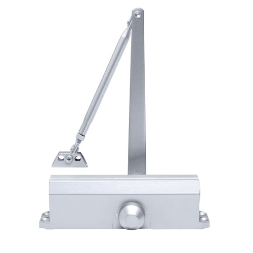 CRL PR44DAA Aluminum Adjustable Spring Door Closer, Size 2-5, Surface Mount