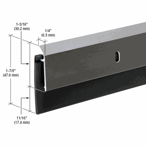 CRL DB062DV36 Dark Bronze Anodized Rubber Door Sweep for 36