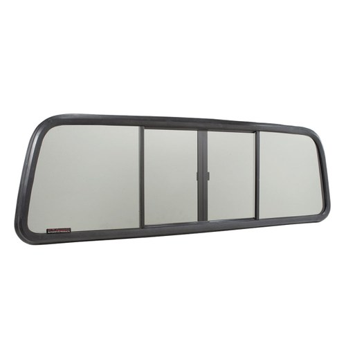 CRL 7130EP OEM Duo-Vent Four Panel Slider with Dark Gray Glass for 1973-1996 Ford F-Series