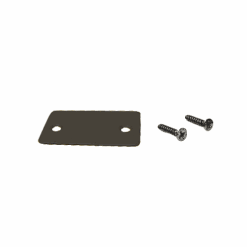CRL SCECBL Black Powder Coat End Cap with Screws for U-Channel