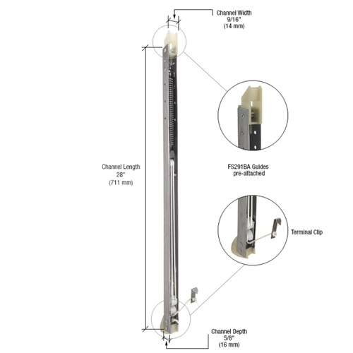 CRL FA2730G 2730 Window Channel Balance with FS291BA Guides