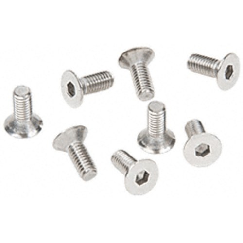 CRL A612SC Satin Chrome 6x12 mm Flat Allen Head Cover Plate Screws