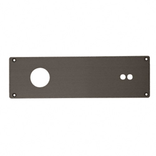 CRL 201103313 Dark Bronze Radius Corner Cover Plate for Jackson Concealed Closers