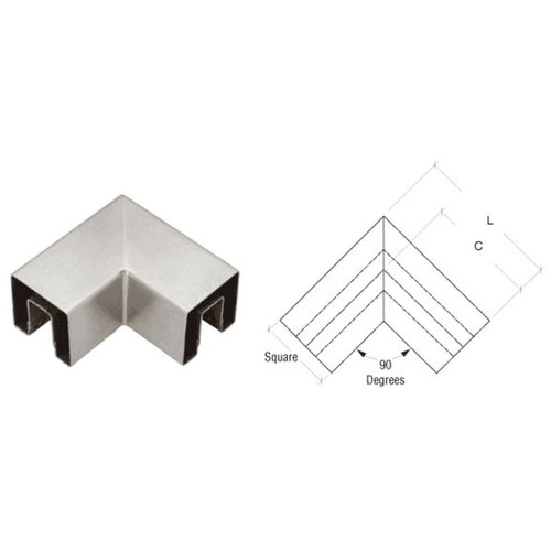 CRL GRS25HBS Brushed Stainless 90 Corner for 2.5