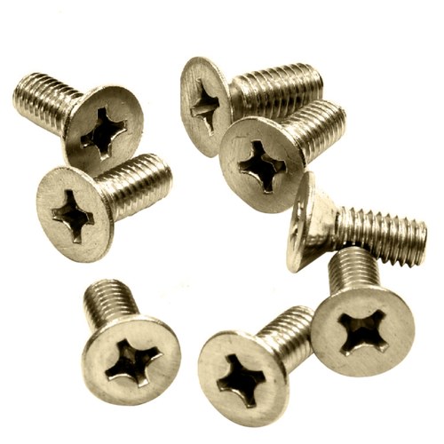 CRL P615BBRZ Brushed Bronze 6x15mm Flat Head Phillips Cover Plate Screws