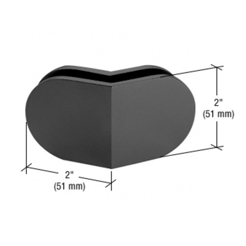 CRL MFC38MBL Matte Black 135 Mall Front Clamp