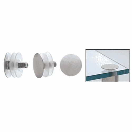 CRL LPC112BS 316 Brushed Stainless Low Profile Standoff Cap for 1.5