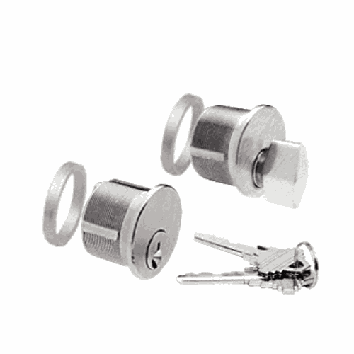 CRL DRA5060BS Brushed Stainless DRA Keyed Cylinder Thumbturn Combo
