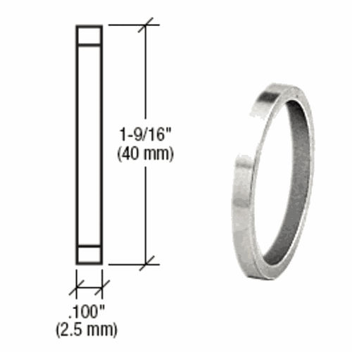 CRL DRA100PS Polished Stainless Steel .100