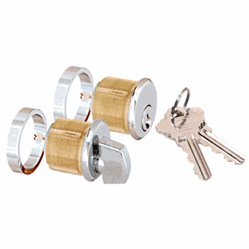 CRL AMR205CTPS Polished Stainless AMR Keyed Cylinder with Thumbturn