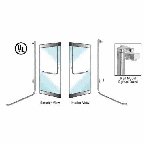 CRL EG100D4RKBS Blumcraft Brushed Stainless Left Hand Keyed Access 