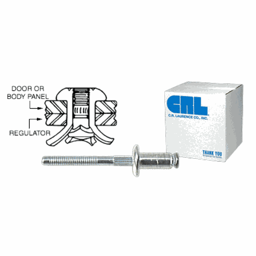 CRL 52371 Bulk Pack Regulator Rivets for GM, Ford Chrysler