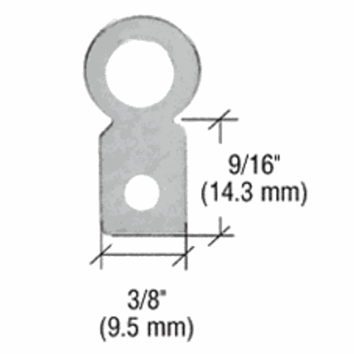 CRL 75MH Small Round Eyelet Flat Metal Hangers