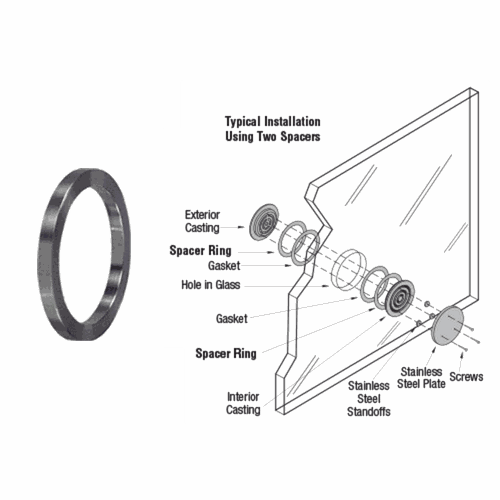CRL SR666212 Spacer Ring for 1/4