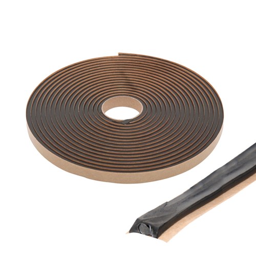 CRL 7241YP3 Tremco POLYshim II Black Butyl Architectural Tape 3/16