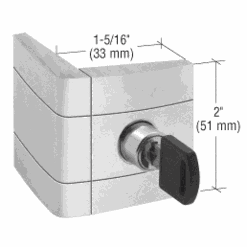 CRL UV0268 UV Designer Single Door Lock
