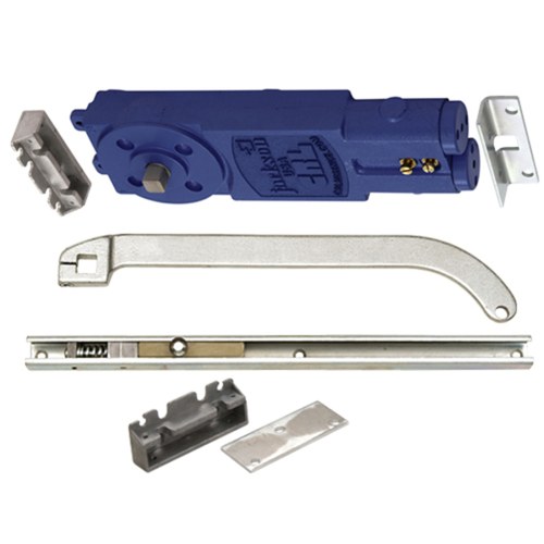 CRL 21201S62819 Jackson Satin Aluminum Adjustable Overhead Concealed Closer with Slide-Arm