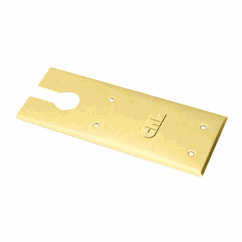 CRL 83CPPB Polished Brass Cover Plates for 8300 Series Floor Closers