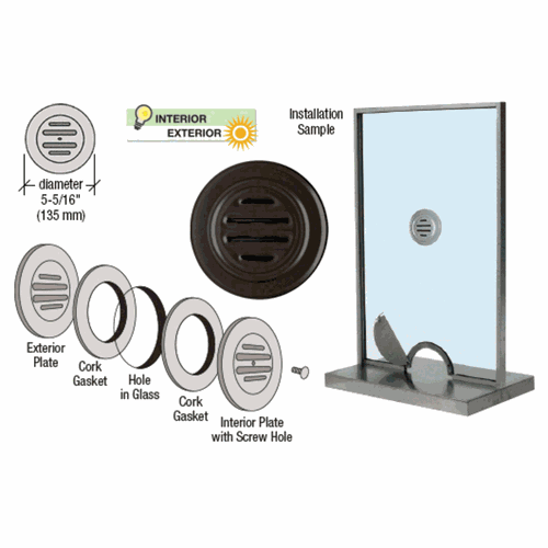 CRL 834DU Duranodic Bronze Anodized Aluminum 5-5/16