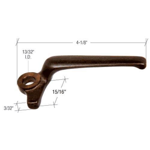 CRL H3650 Right-Hand Casement Window Locking Handle for Fenestra, 15/16