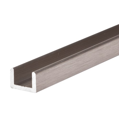 CRL SDCR38BN Brushed Nickel U-Channel for 3/8
