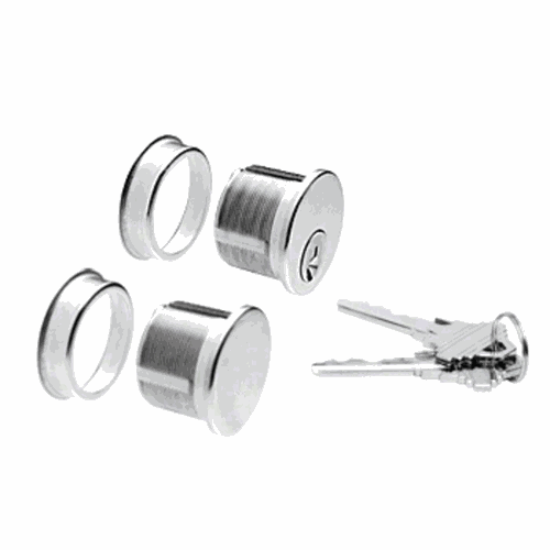 CRL DRA1030PS Polished Stainless Keyed Cylinder Dummy Combo