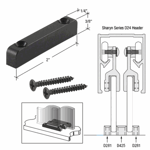 CRL D281 High Profile Nylon Lower Guide